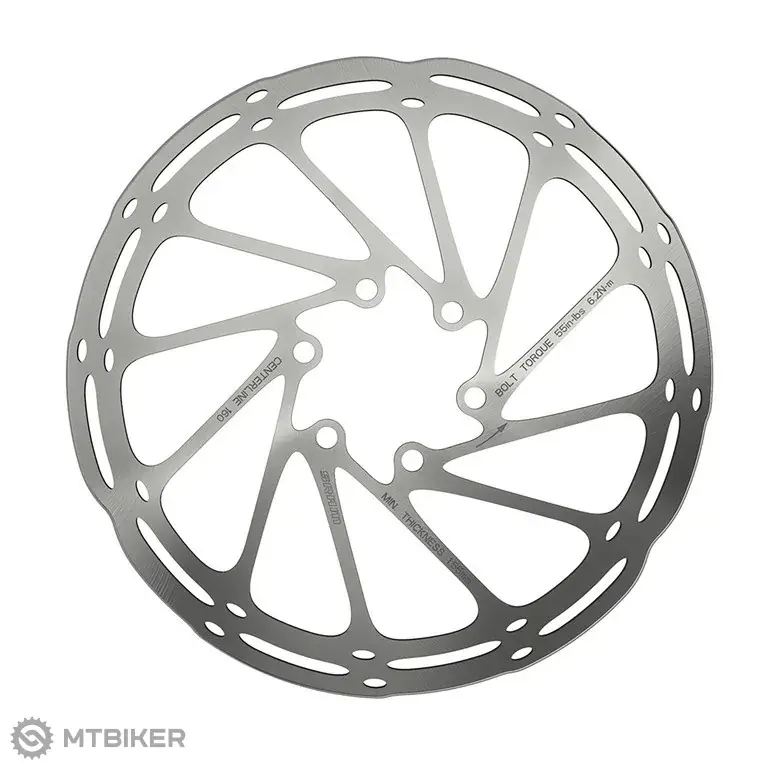 Hit Sezóny SRAM Rotor Centerline 2.0 Rounded brzdový kotouč, 200 mm