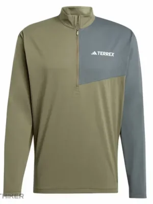 adidas TERREX Multi 1/2 Zip mikina, olive strata Hit Sezóny