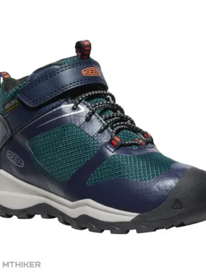 KEEN WANDURO MID WP dětské boty, sky captain/sea moss Víkendová Akce