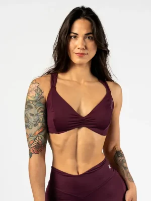 NEBBIA STRONG BEAUTY 424 dámská podprsenka, tmavě červená Cenově Výhodný
