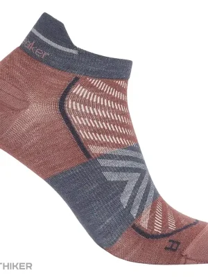 icebreaker Merino Run+ Ultralight Micro ponožky, carob/graphite Ověřený