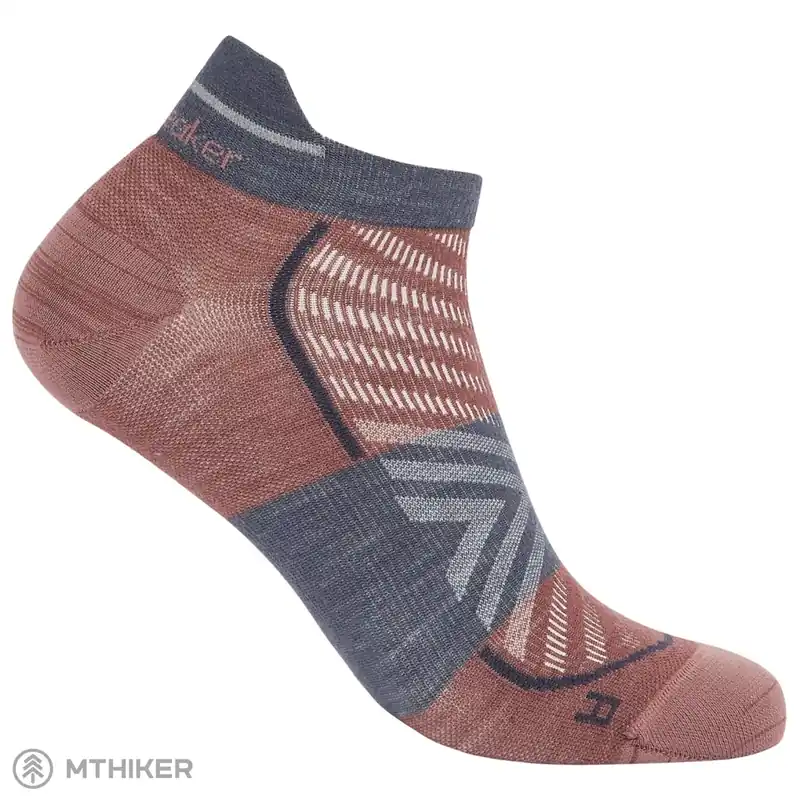 icebreaker Merino Run+ Ultralight Micro ponožky, carob/graphite Ověřený