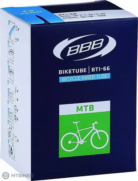 Dokud Zásoby Vydrží BBB BTI-63 BIKETUBE MTB 26x1.75/2.35" duše, galuskový ventil 48 mm