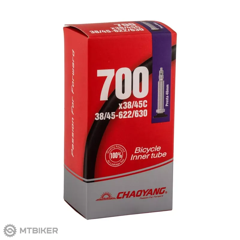 Značkový Chaoyang 700 x 38-45C duše, galuskový ventil 48 mm