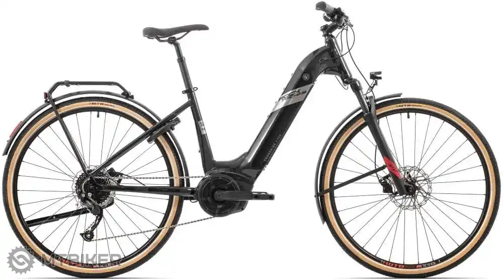 Omezená Nabídka Rock Machine Crossride e400 B Touring 29 elektrokolo, gloss black/black/silver