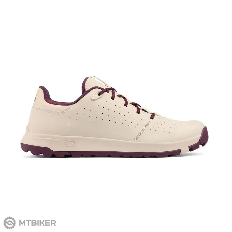 Zlevněný Crankbrothers Stamp Trail Lace tretry, bílá labuť/purple