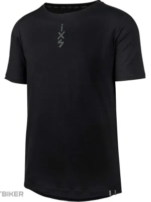 IXS Flow Merino dres, černá Nízká Cena
