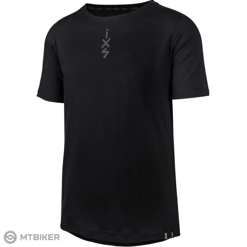 IXS Flow Merino dres, černá Nízká Cena