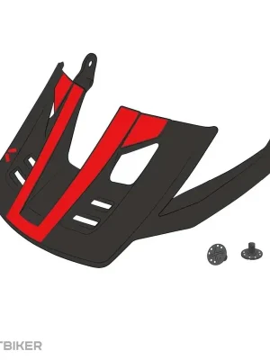 IXS Trigger X náhradní kšilt, racing red Rychlé Dodání