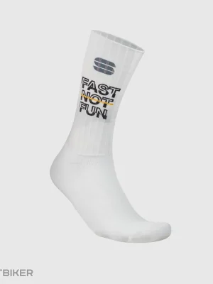 Sportful FAST NOT FUN ponožky, bílá Speciální Cena