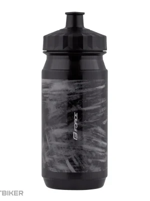 Značkový FORCE Dirty Road láhev, 550 ml, černá