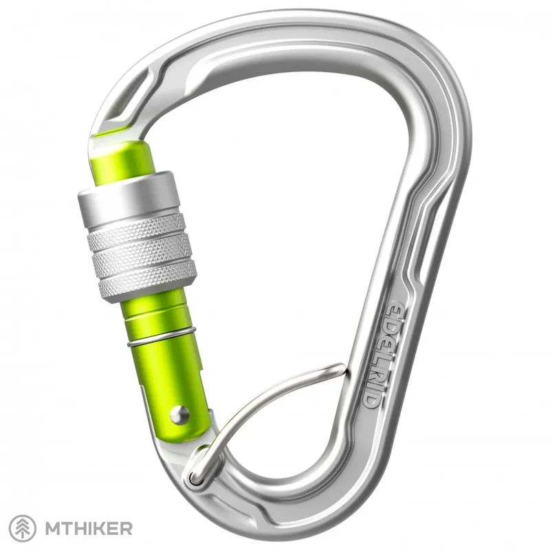 Bezpečná Platba EDELRID HMS Strike Screw FG II karabina, stříbrná
