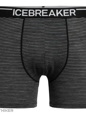 icebreaker Anatomica boxerky, gritstone/heather/black Sleva