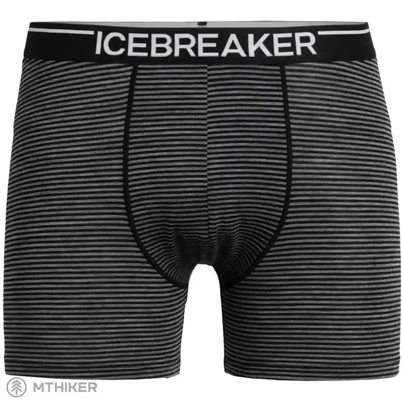 icebreaker Anatomica boxerky, gritstone/heather/black Sleva