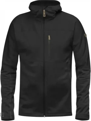 Oblíbený Fjällräven Abisko Grid Fleece mikina s kapucí, černá