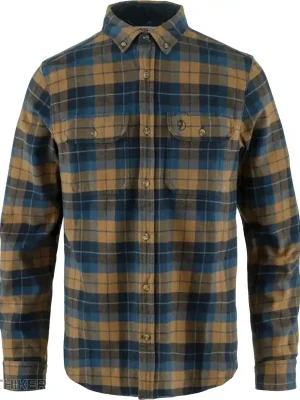 Sezónní Sleva Fjällräven Singi Heavy Flannel košile, dark navy-buckwheat brown