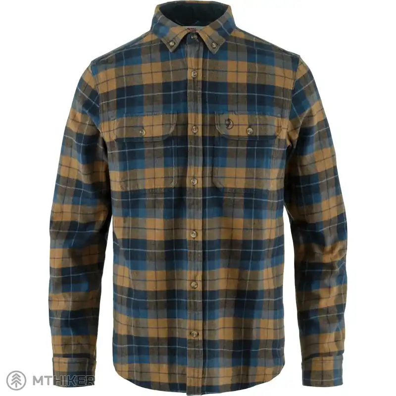 Sezónní Sleva Fjällräven Singi Heavy Flannel košile, dark navy-buckwheat brown