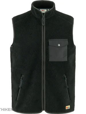Fjällräven Vardag Pile Fleece vesta, black/dark grey Pouze Dnes