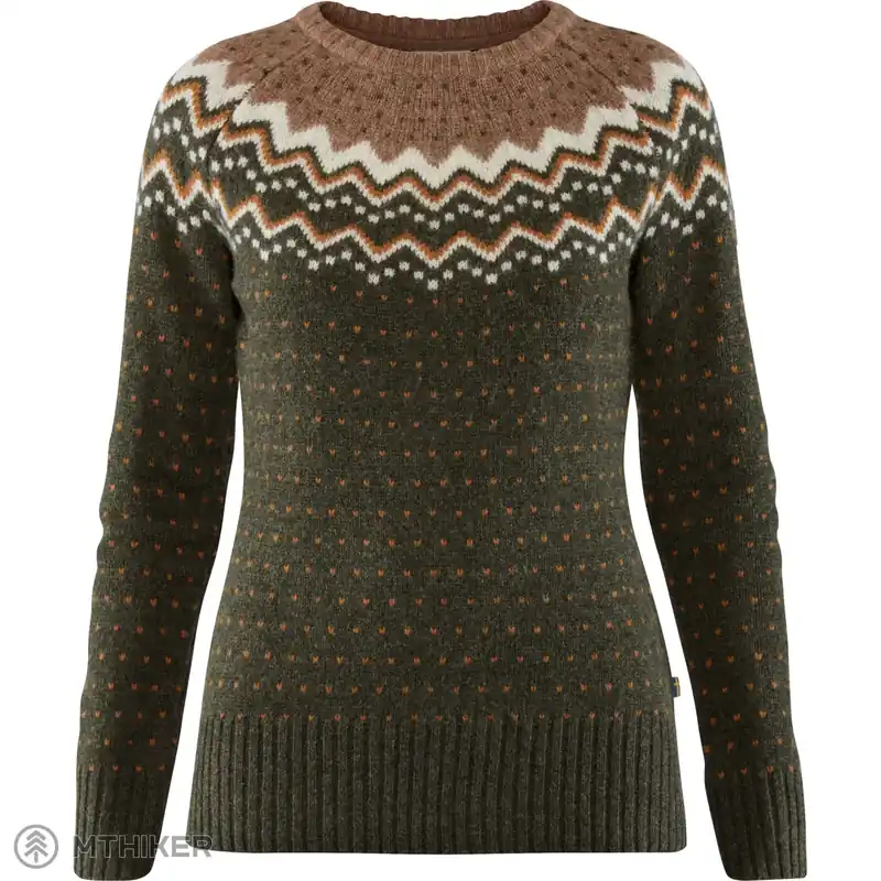 Fjällräven Övik Knit dámský svetr, deep forest Výhodná Nabídka