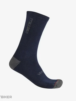 Tovární Cena Castelli VENTI SOFT MERINO ponožky, belgická modrá