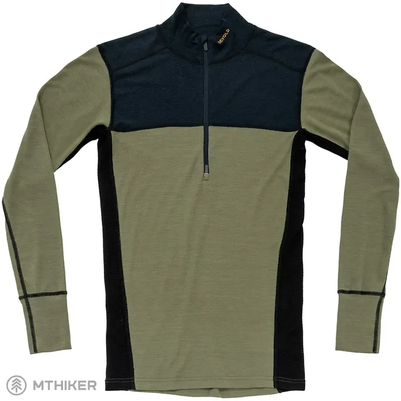 Kup Teď Devold Lauparen Merino 190 Zip Neck tričko, ink/lichen/black