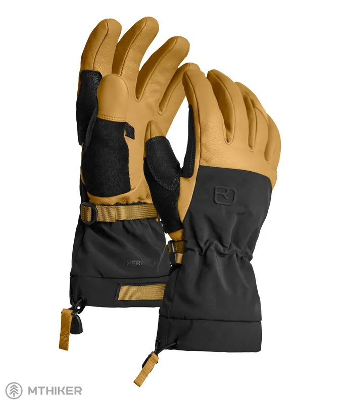 ORTOVOX Merino Freeride rukavice, wild cumin Horká Nabídka
