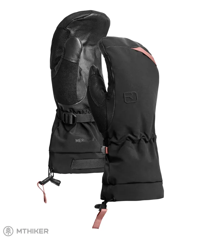 Tovární Cena ORTOVOX Merino Freeride Mitten dámské rukavice, black raven