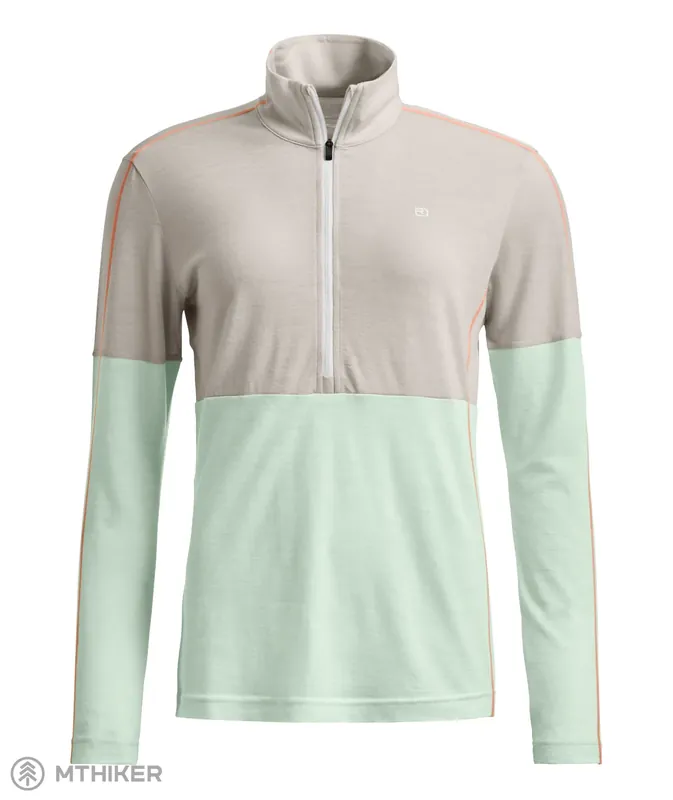 Must-Have ORTOVOX 185 Rock‘N‘Wool Zip Neck dámské tričko, white tea