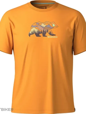 Sezónní Sleva Smartwool Bear View Short Sleeve Graphic Tee Everyday tričko, squash