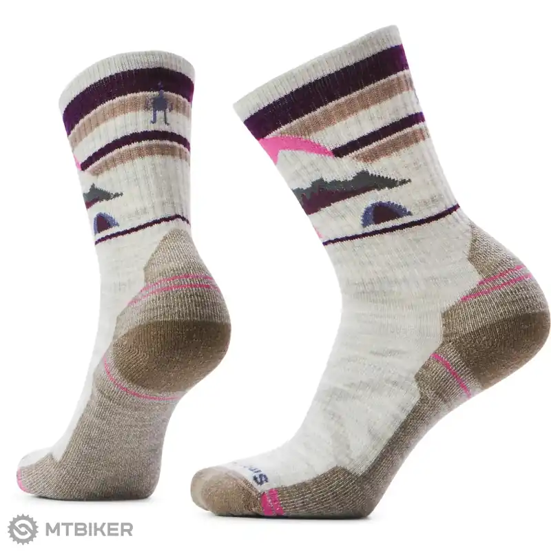 Oblíbený Smartwool Hike Light Cushion Mountain Moon Crew dámské ponožky, ash