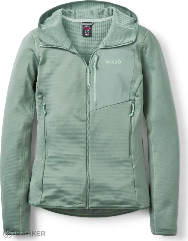 Rab Ascendor Light Hoody dámská mikina, dark fig green Nejlepší Volba