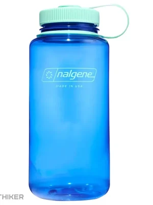 Autentický Nalgene Wide Mouth Sustain láhev, 1 l, cornflower blue