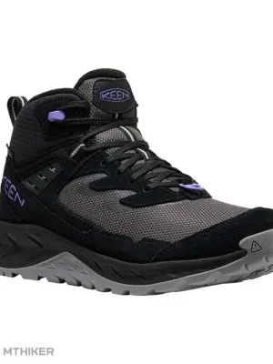 KEEN Hightrail Mid Polar dámské boty, black/aster purple Levný