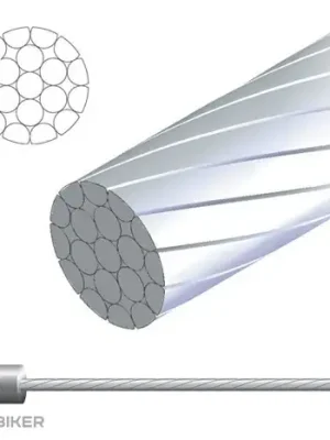 Bezpečná Platba Jagwire SLICK řadicí lanko, Ø-1.1 x 3 100 mm, nerez