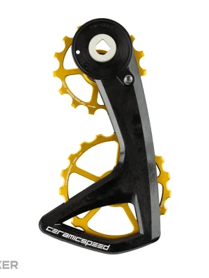 Ověřený CeramicSpeed OSPW RS 5-Spoke ramínko přehazovačky, SRAM Force E1/Rival E1, zlatá