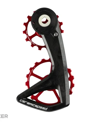 CeramicSpeed OSPW RS 5-Spoke ramínko přehazovačky, SRAM Force E1/Rival E1, červená Jen Po Omezenou Doba