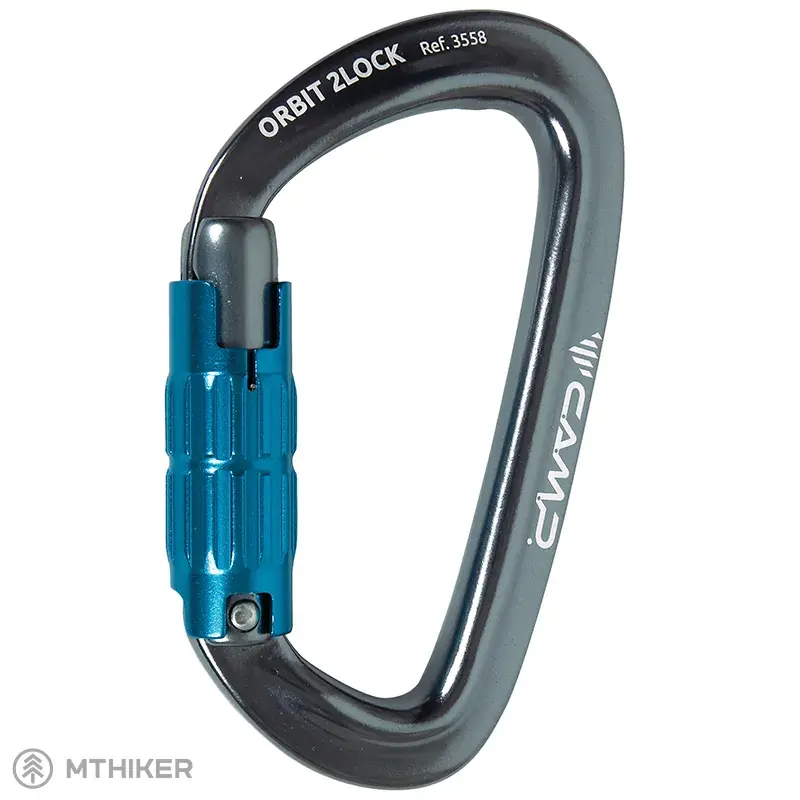 CAMP Orbit 2Lock karabina, gun metal/blue Expresní Doručení