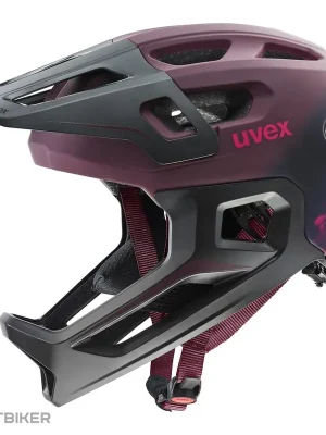 Finální Výprodej uvex react jr. fullface přilba, cranberry matt