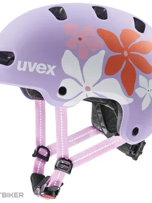 Akční Cena uvex kid 4 style dětská přilba, květina lilac matt