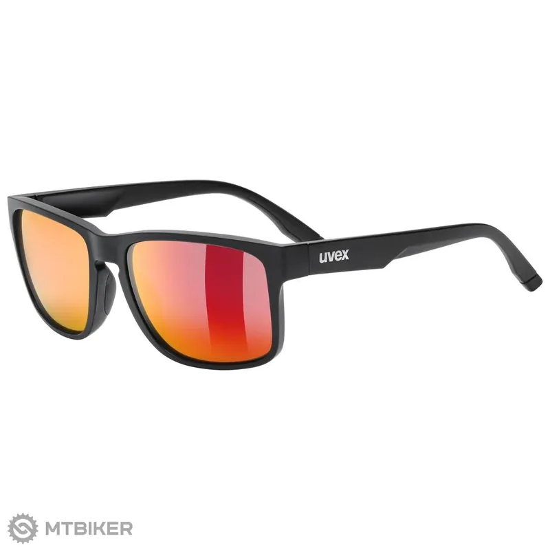 uvex poise brýle, black matt/mirror red s3 Poslední Šance
