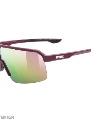 Aktuální uvex ramp brýle, burgundy matt/mirror rose s3