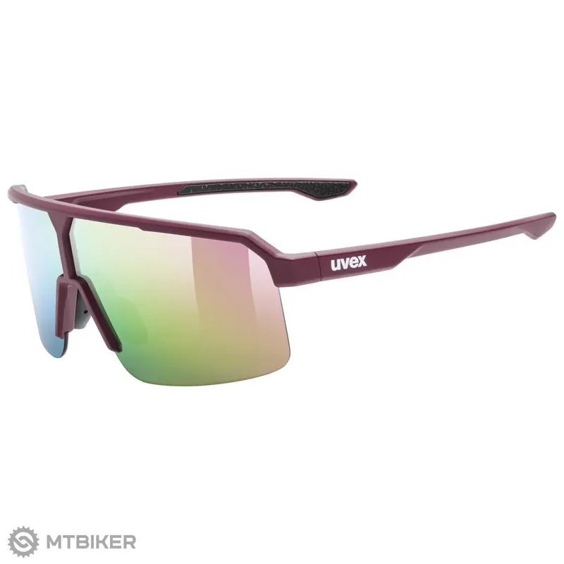 Aktuální uvex ramp brýle, burgundy matt/mirror rose s3
