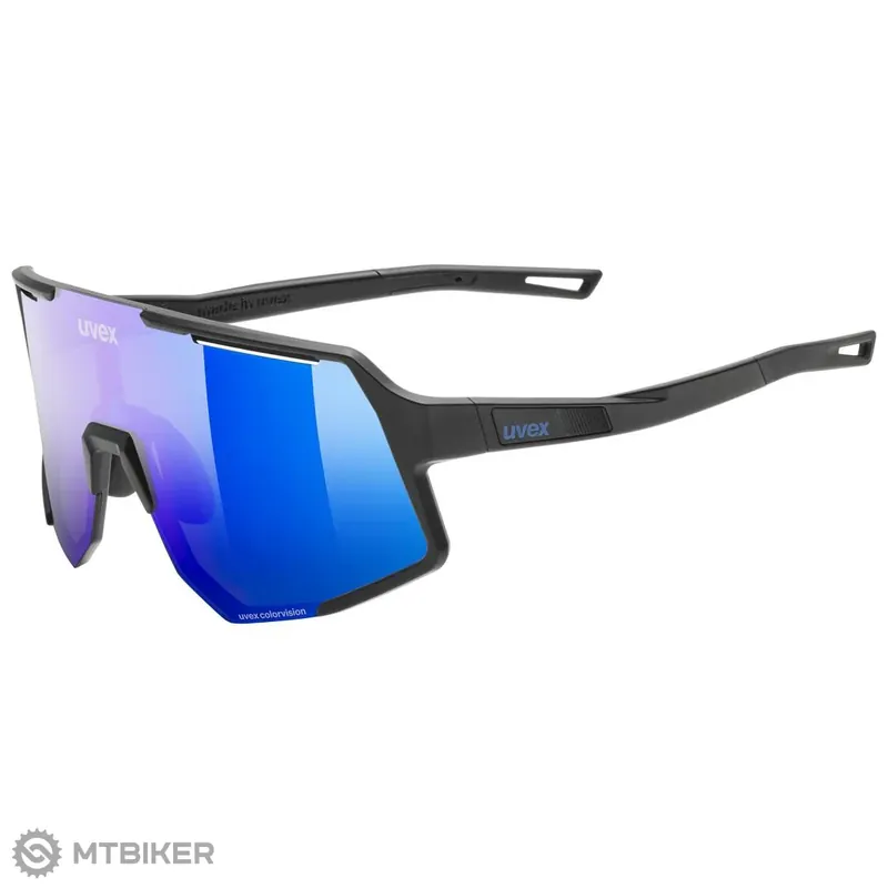 uvex Sequenze CV brýle, black matt/mirror blue Nejlepší Volba