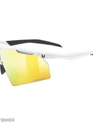 uvex ultimate pace ultra cv brýle, white matt/mirror yellow Jen Po Omezenou Doba