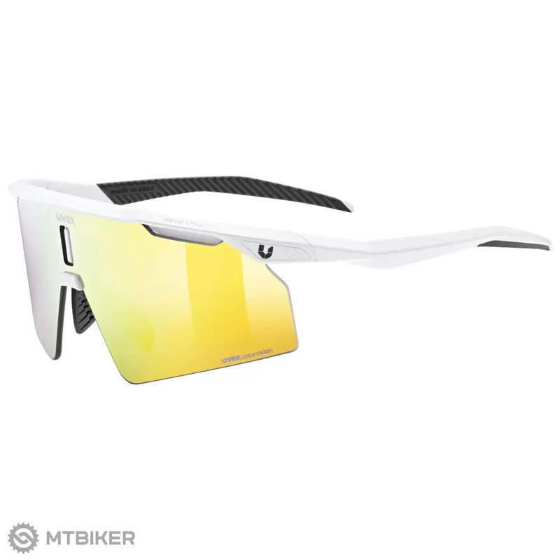 uvex ultimate pace ultra cv brýle, white matt/mirror yellow Jen Po Omezenou Doba