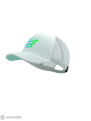 COMPRESSPORT Trucker kšiltovka, star white/blue-green Hit Sezóny