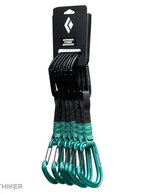 Sleva Black Diamond HOTFORGE HYBRID QUICKPACK set expresek, 12 cm, 6 ks, clean green
