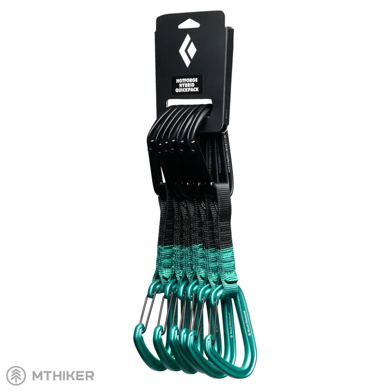 Sleva Black Diamond HOTFORGE HYBRID QUICKPACK set expresek, 12 cm, 6 ks, clean green