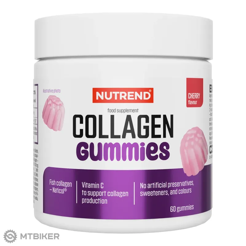 NUTREND COLLAGEN GUMMIES, 60 ks, višeň Zlevněný