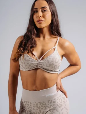 Pouze Dnes NEBBIA PRIMAL 854 Medium support dámská podprsenka, cream leopard